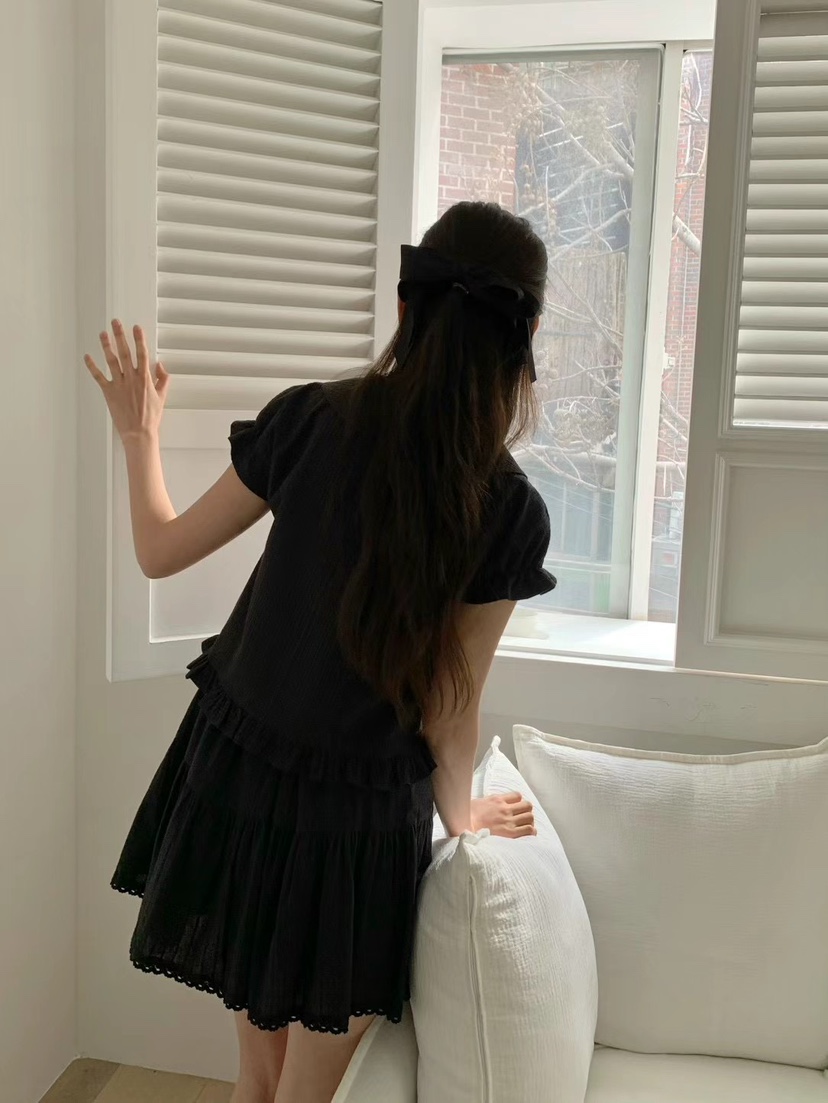 ANOU直郵韓國代購㊣女裝新款熱賣人氣推薦25春夏襯衫蕾絲衫ANOU襯衫/蕾絲衫