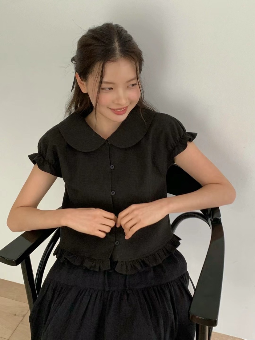 ANOU直郵韓國代購㊣女裝新款熱賣人氣推薦25春夏襯衫蕾絲衫ANOU襯衫/蕾絲衫
