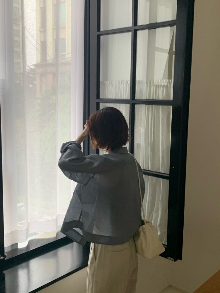 MARE韓國㊣直郵東大門代購女裝新款時尚襯衫蕾絲衫不含內搭亞麻MARE襯衫/蕾絲衫