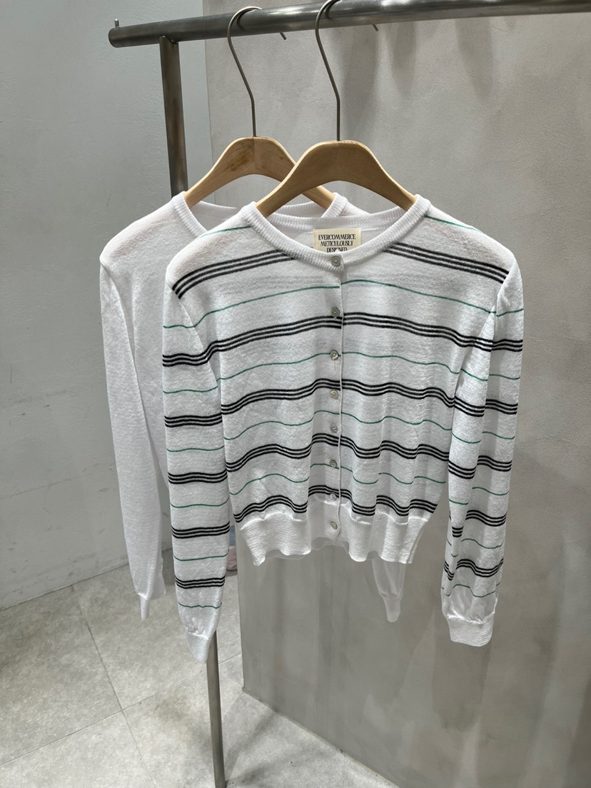 EVERCOMMERCE METICULOUSLY DESIGNED韓國直郵㊣東大門實拍女裝新品人氣針織衫開衫EVERCOMMERCE METICULOUSLY DESIGNED針織衫
