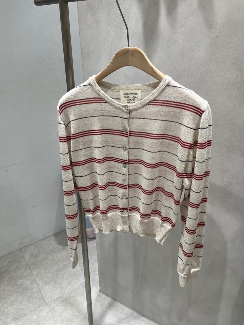 EVERCOMMERCE METICULOUSLY DESIGNED韓國直郵㊣東大門實拍女裝新品人氣針織衫開衫EVERCOMMERCE METICULOUSLY DESIGNED針織衫圖色2