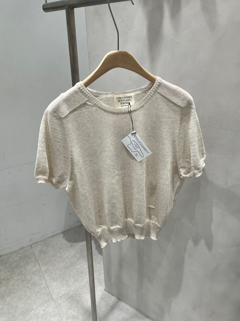EVERCOMMERCE METICULOUSLY DESIGNED直郵韓國代購㊣女裝新款25春夏針織衫EVERCOMMERCE METICULOUSLY DESIGNED針織衫圖色1