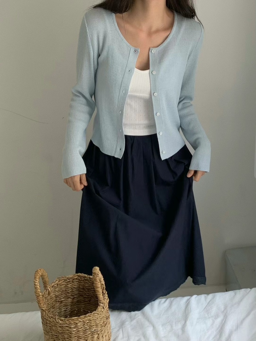 ANOU韓國直郵㊣東大門實拍女裝新款時尚休閑推薦25春夏長裙ANOU長裙