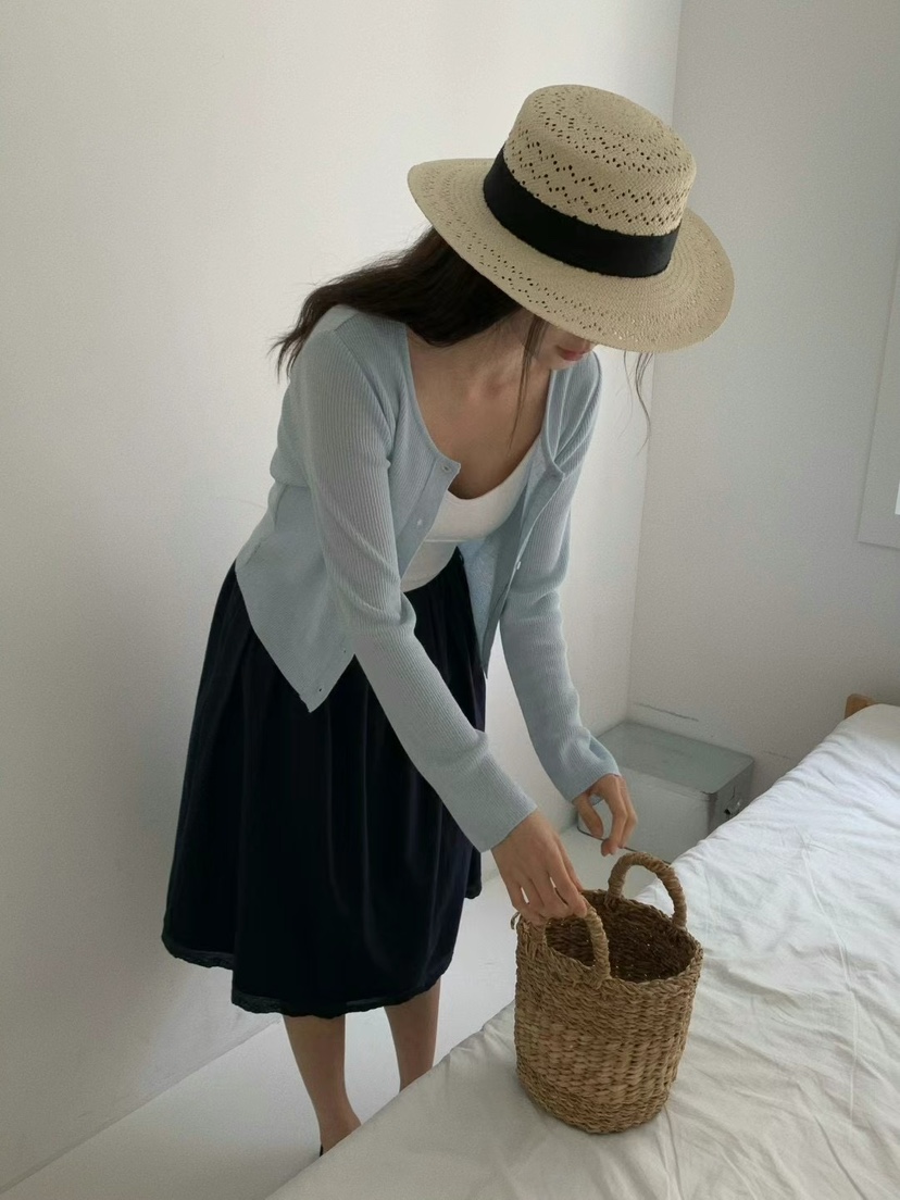 ANOU韓國直郵㊣東大門實拍女裝新款時尚休閑推薦25春夏長裙ANOU長裙