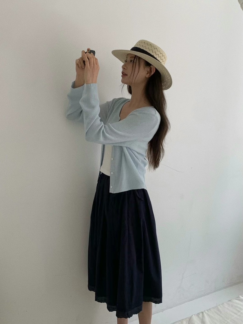 ANOU韓國直郵㊣東大門實拍女裝新款時尚休閑推薦25春夏長裙ANOU長裙