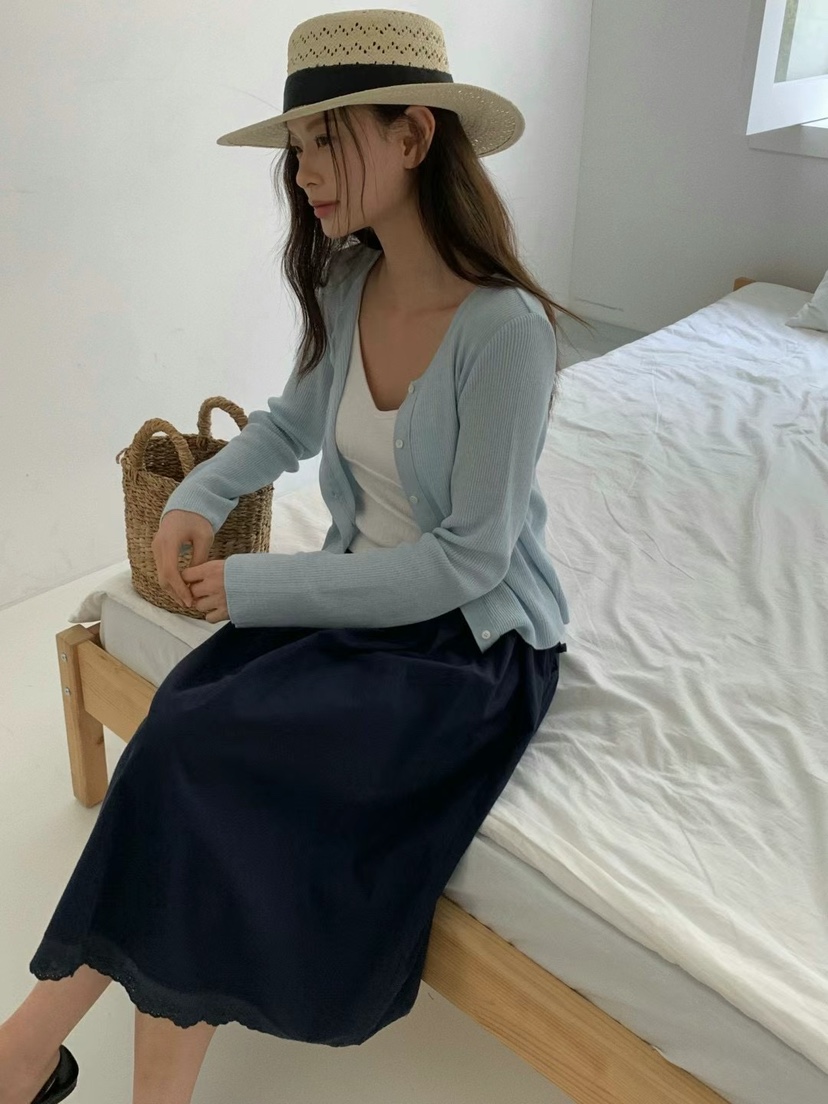 ANOU韓國直郵㊣東大門實拍女裝新款時尚休閑推薦25春夏長裙ANOU長裙