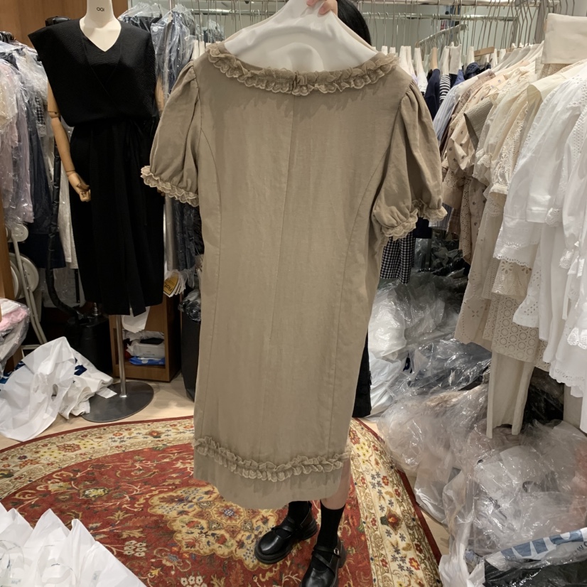 OGI韓國直郵㊣女裝新品時尚推薦25春夏人氣熱賣休閑連衣裙FLat OGI連衣裙