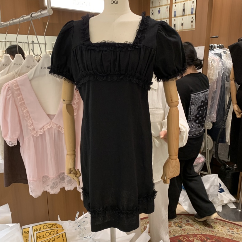 OGI韓國直郵㊣女裝新品時尚推薦25春夏人氣熱賣休閑連衣裙FLat OGI連衣裙圖色2