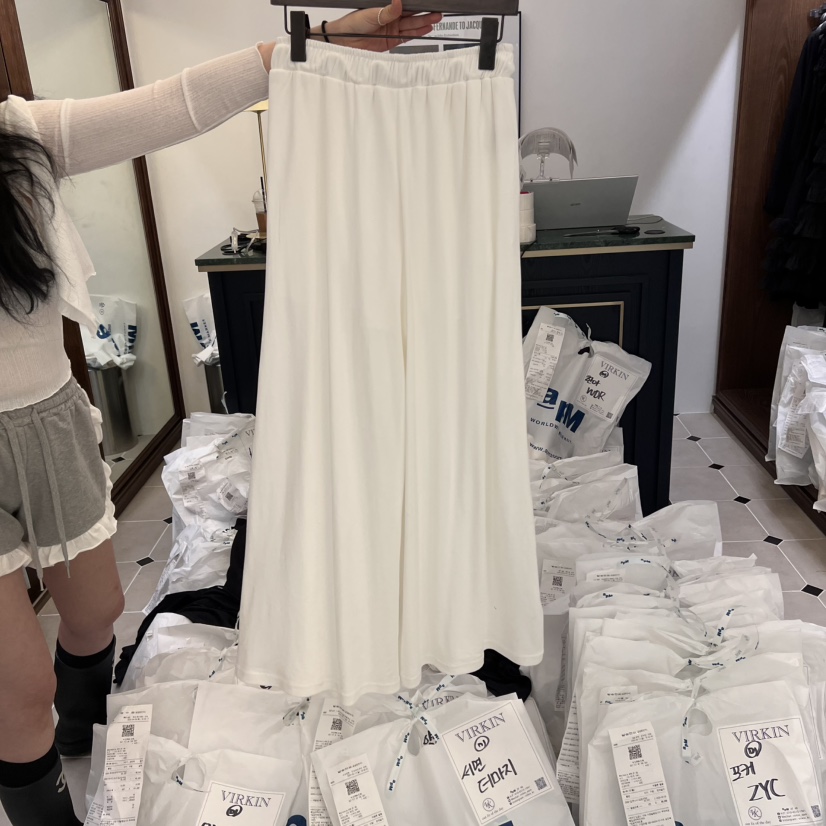 VIRKIN韓國直郵㊣東大門實拍女裝新品時尚25春夏推薦休閑褲VIRKIN休閑褲