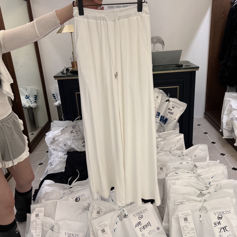 VIRKIN韓國直郵㊣東大門實拍女裝新品時尚25春夏推薦休閑褲VIRKIN休閑褲