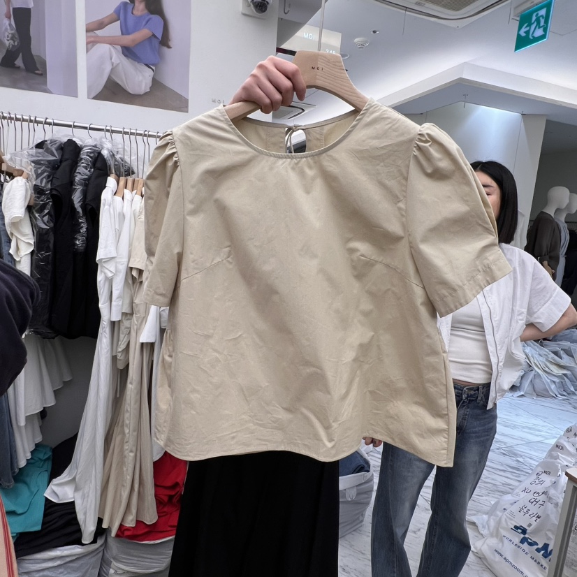 MOI-A韓國直郵㊣女裝新款休閑人氣時尚熱賣推薦襯衫蕾絲衫MOI-A襯衫/蕾絲衫圖色3