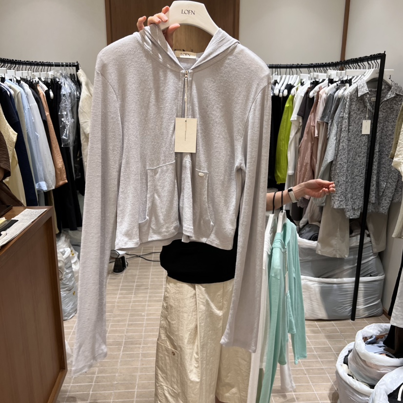 LOFN直郵韓國代購㊣女裝新品熱賣時尚休閑25春夏針織衫不含內搭LOFN針織衫圖色3