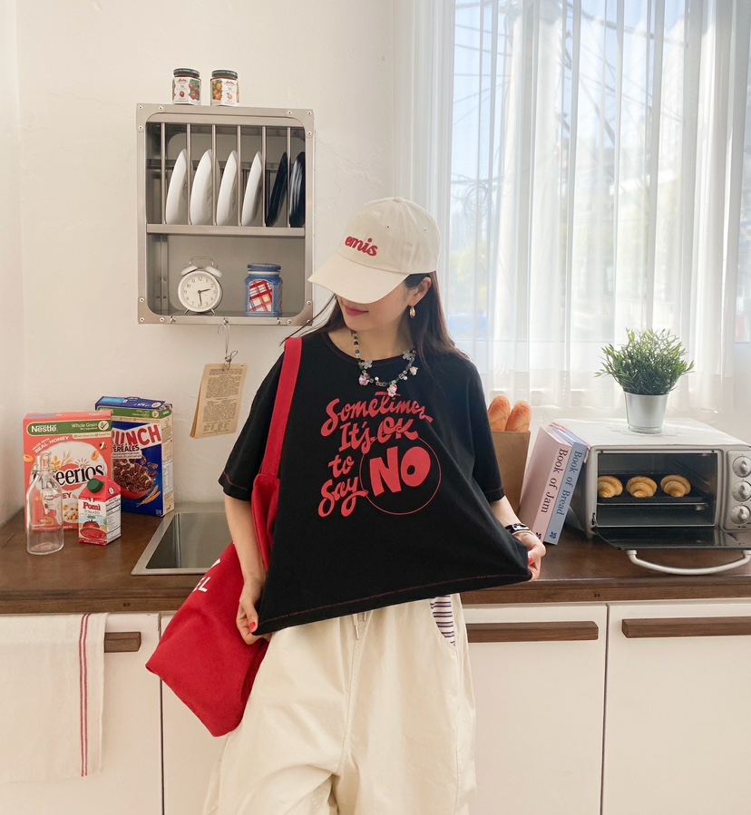 YESFREE直郵韓國代購㊣女裝新款時尚25春夏人氣推薦休閑T恤YESFREET恤