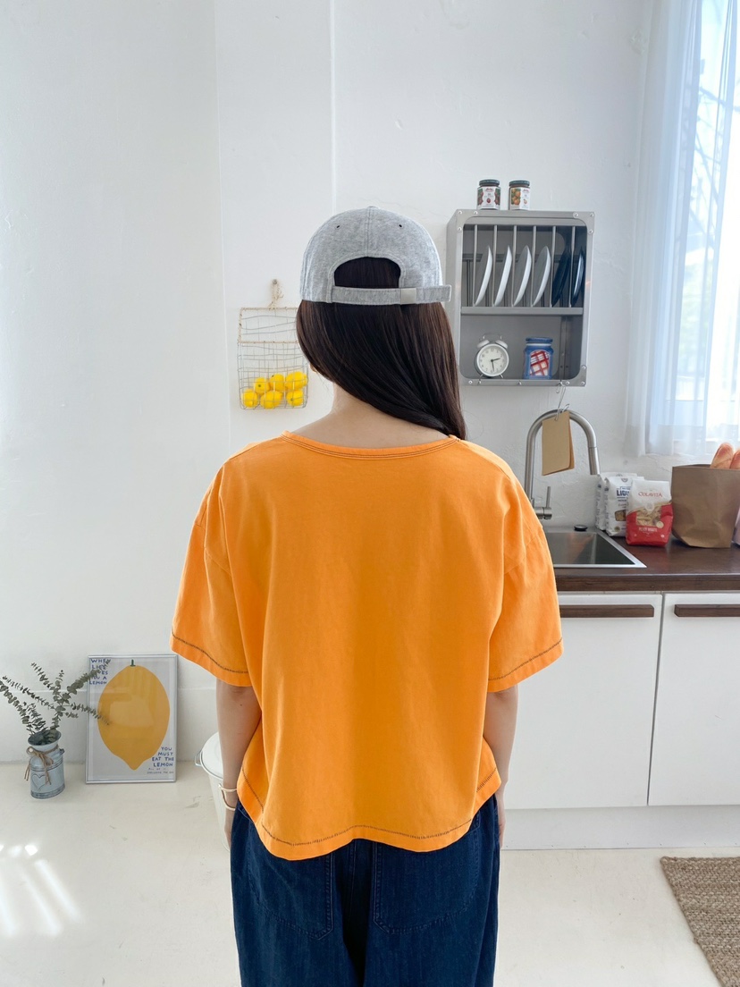 YESFREE直郵韓國代購㊣女裝新款時尚25春夏人氣推薦休閑T恤YESFREET恤