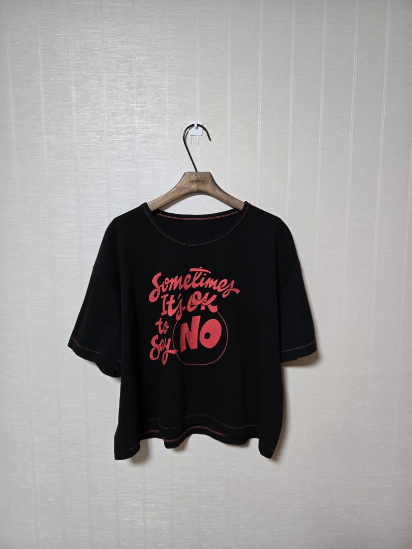 YESFREE直郵韓國代購㊣女裝新款時尚25春夏人氣推薦休閑T恤YESFREET恤圖色4
