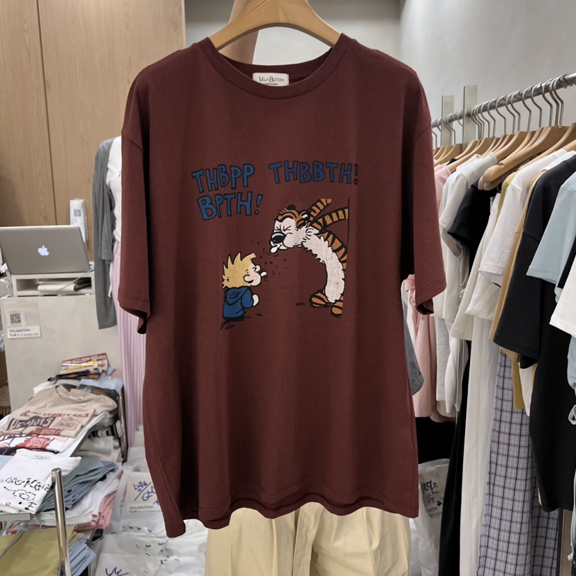 VILLABUTTON韓國直郵㊣女裝新款休閑熱賣時尚人氣25春夏T恤VILLABUTTONT恤圖色1