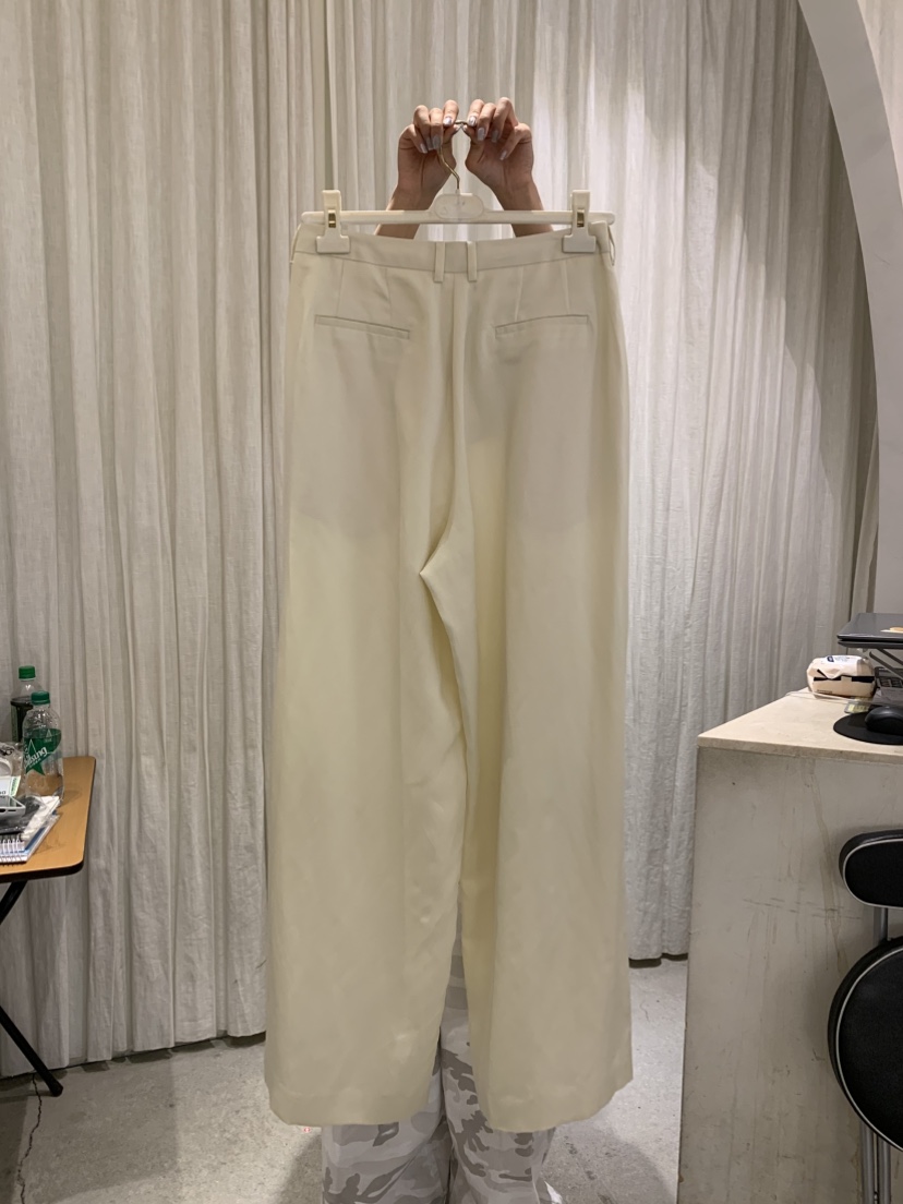PAPERMOON直郵韓國代購㊣女裝新品25春夏推薦休閑休閑褲亞麻paper moon休閑褲