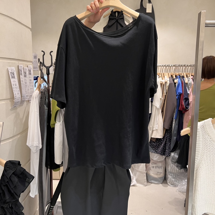 SALONDEMAG韓國直郵㊣東大門實拍女裝新品25春夏時尚熱賣T恤SALONDEMAGT恤圖色3