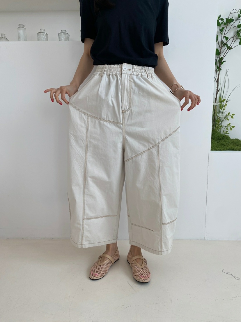YESFREE韓國直郵㊣東大門實拍女裝新款推薦人氣25春夏休閑褲YESFREE休閑褲