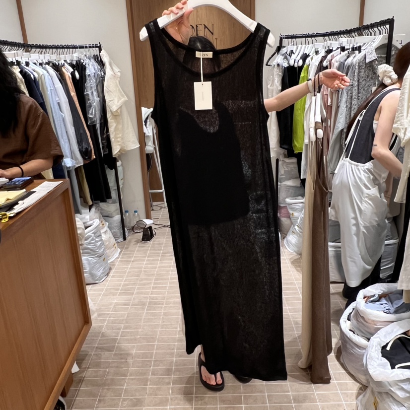 LOFN韓國直郵㊣女裝新品時尚休閑推薦25春夏熱賣人氣連衣裙LOFN連衣裙圖色3
