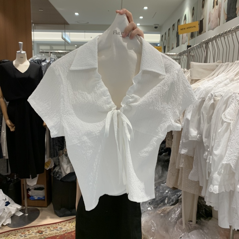 OGI韓國㊣直郵東大門代購女裝新品25春夏人氣熱賣襯衫蕾絲衫FLat OGI襯衫/蕾絲衫