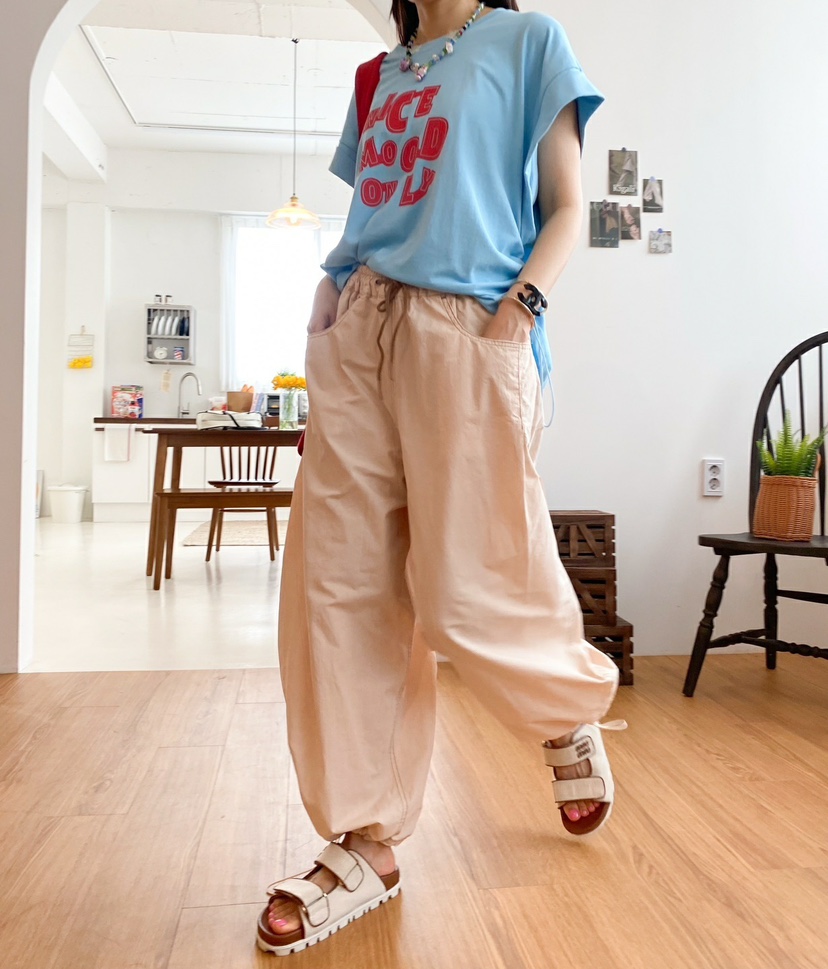 YESFREE直郵韓國代購㊣女裝新品人氣推薦休閑熱賣時尚休閑褲YESFREE休閑褲