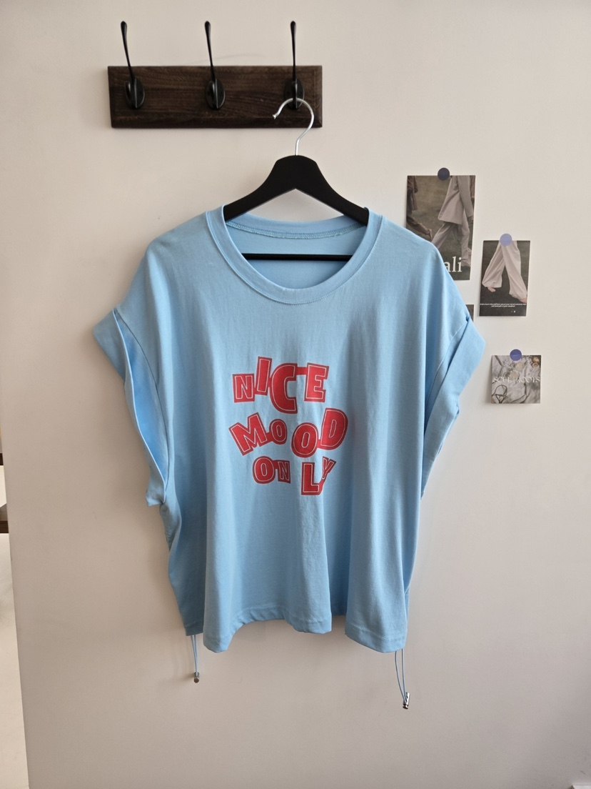 YESFREE直郵韓國代購㊣女裝新品推薦時尚休閑25春夏熱賣T恤YESFREET恤圖色2