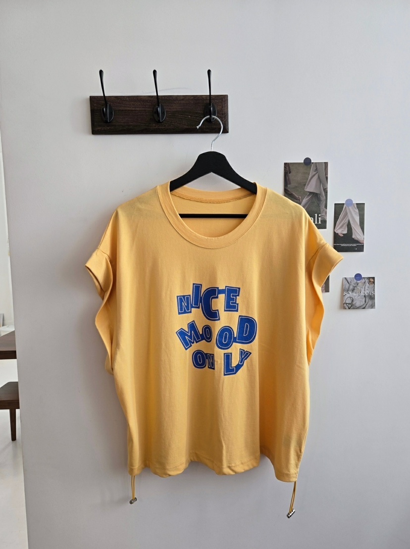 YESFREE直郵韓國代購㊣女裝新品推薦時尚休閑25春夏熱賣T恤YESFREET恤圖色3