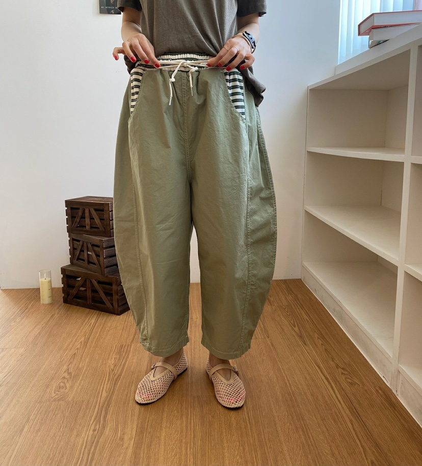YESFREE韓國㊣直郵東大門代購女裝新款休閑時尚人氣熱賣休閑褲YESFREE休閑褲