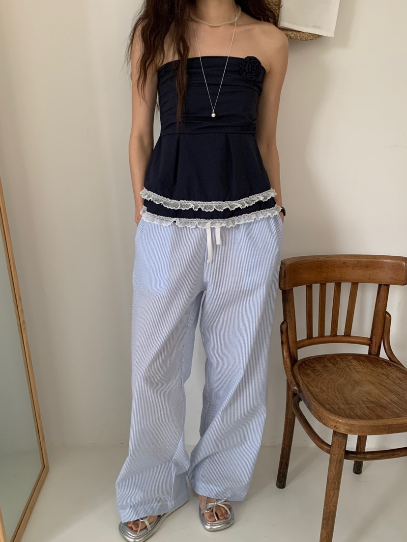 MORE THAN-P韓國㊣直郵東大門代購女裝新品25春夏熱賣休閑褲MORE THAN休閑褲
