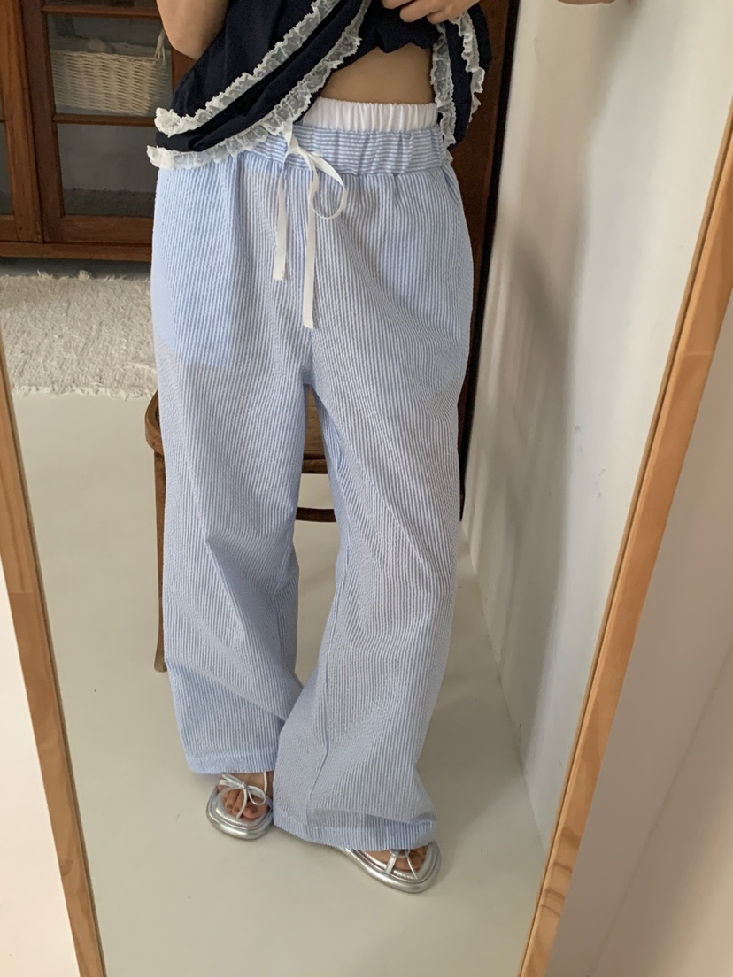 MORE THAN-P韓國㊣直郵東大門代購女裝新品25春夏熱賣休閑褲MORE THAN休閑褲