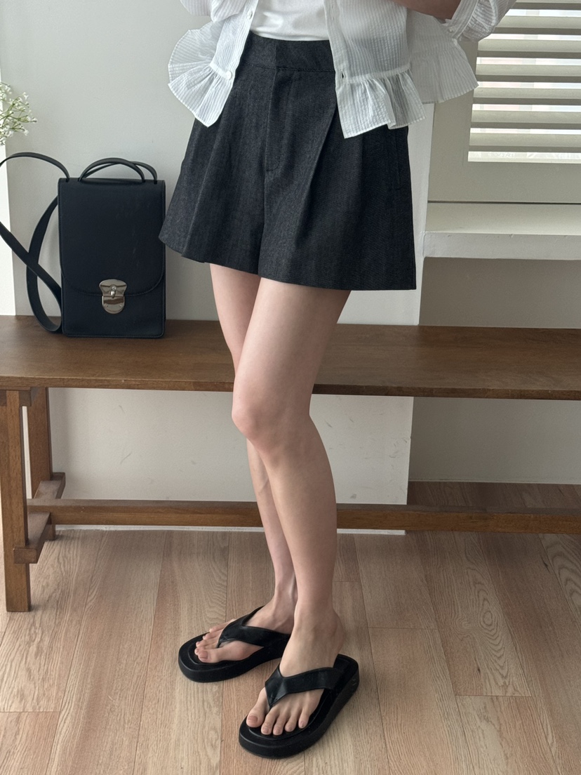 TIZZI東大門實拍女士新款職業推薦休閑真品時尚25春夏人氣短褲TIZZI短褲