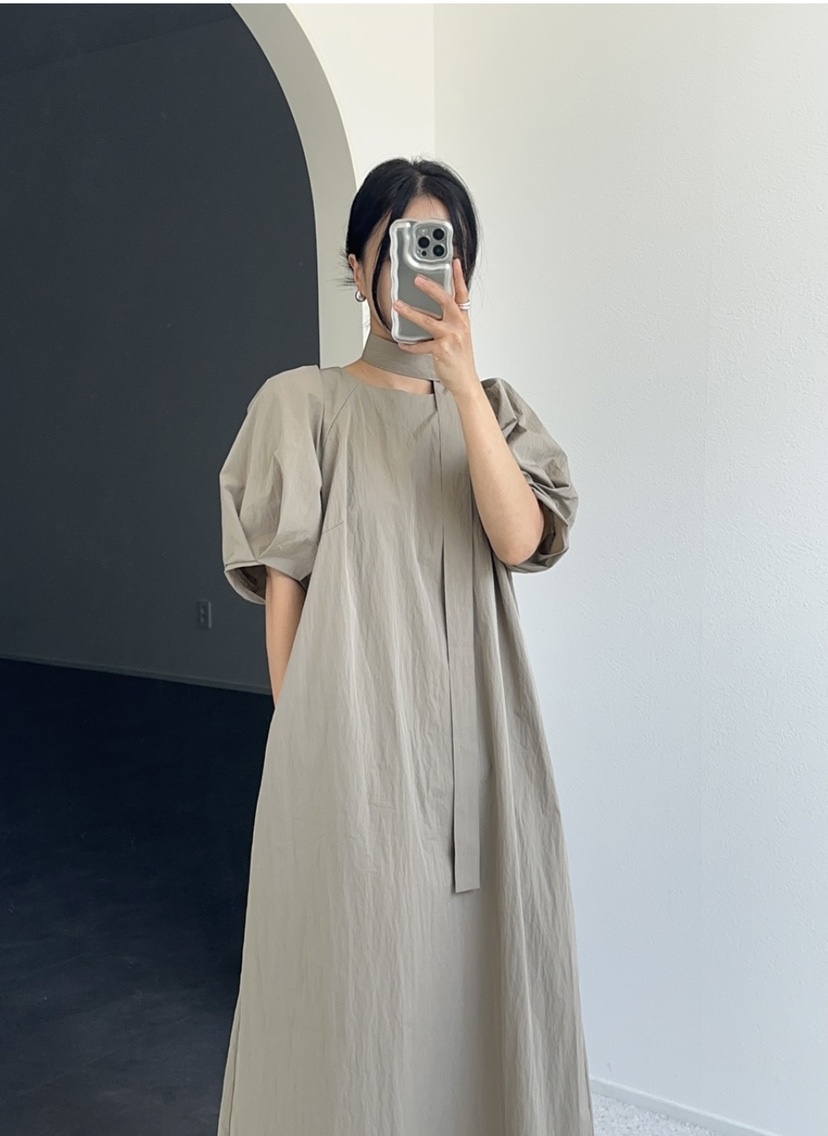 GOYOU東大門實拍女士新款人氣職業真品25春夏時尚連衣裙含腰帶de goyou連衣裙