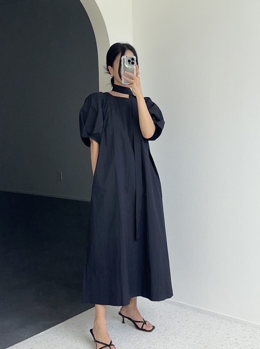 GOYOU東大門實拍女士新款人氣職業真品25春夏時尚連衣裙含腰帶de goyou連衣裙圖色4