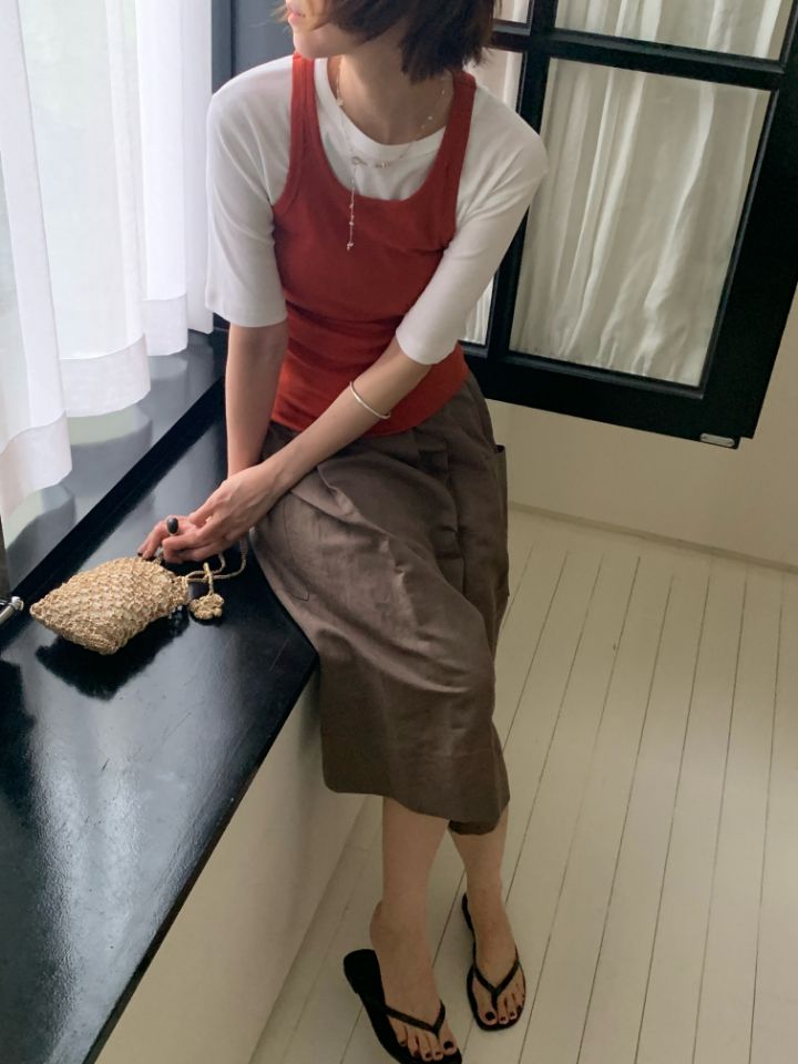 MARE東大門代購女裝新品時尚熱賣職業人氣吊帶背心不含內搭MARE吊帶/背心圖色4