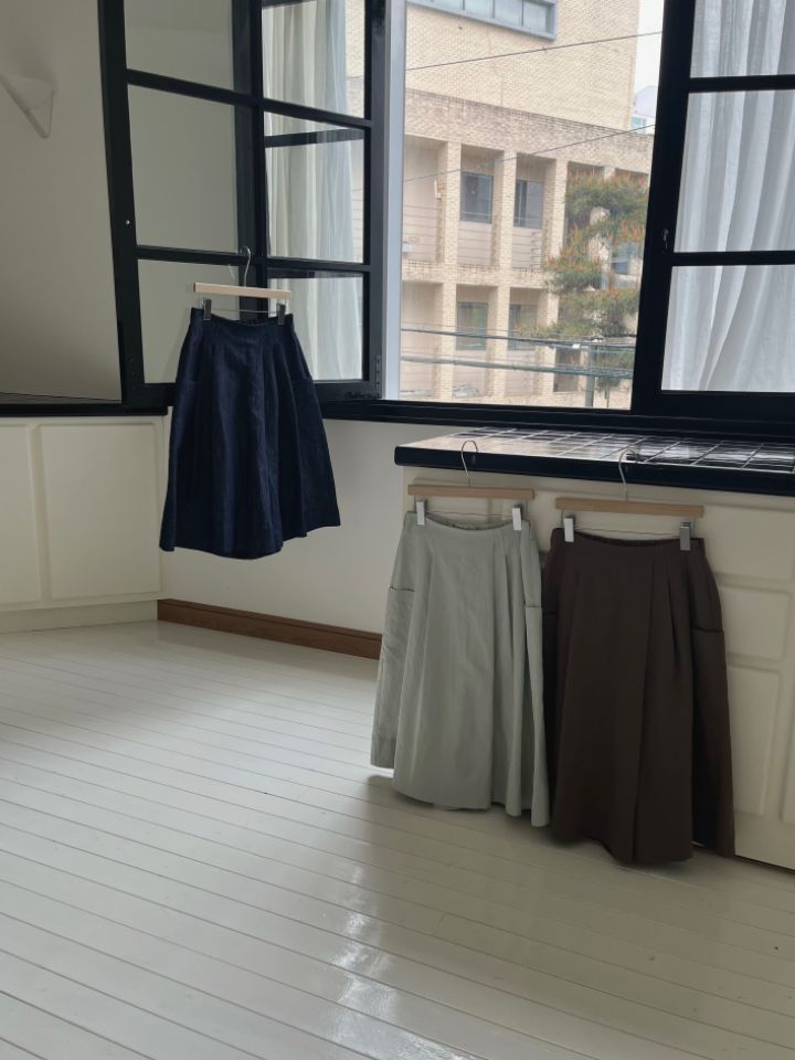 MARE東大門實拍女士新品真品時尚25春夏推薦人氣職業裙褲亞麻MARE裙褲