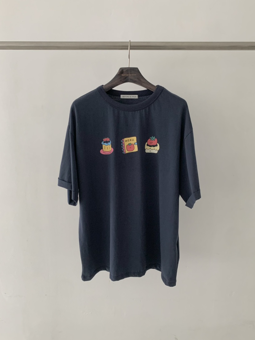 BEFORE SUNRISE韓國代購女士新品休閑推薦人氣熱賣真品T恤BEFORE SUNRISET恤圖色3