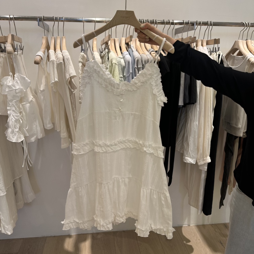 VEGETABLE東大門代購女士新品25春夏熱賣職業真品時尚連衣裙VEGETABLE連衣裙圖色1