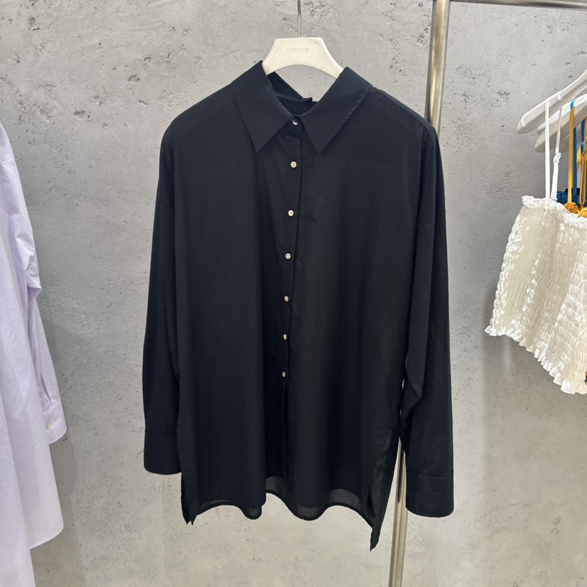 6PENCE-P韓國㊣直郵東大門代購女裝新款25春夏推薦襯衫蕾絲衫6PENCE-P襯衫/蕾絲衫圖色4