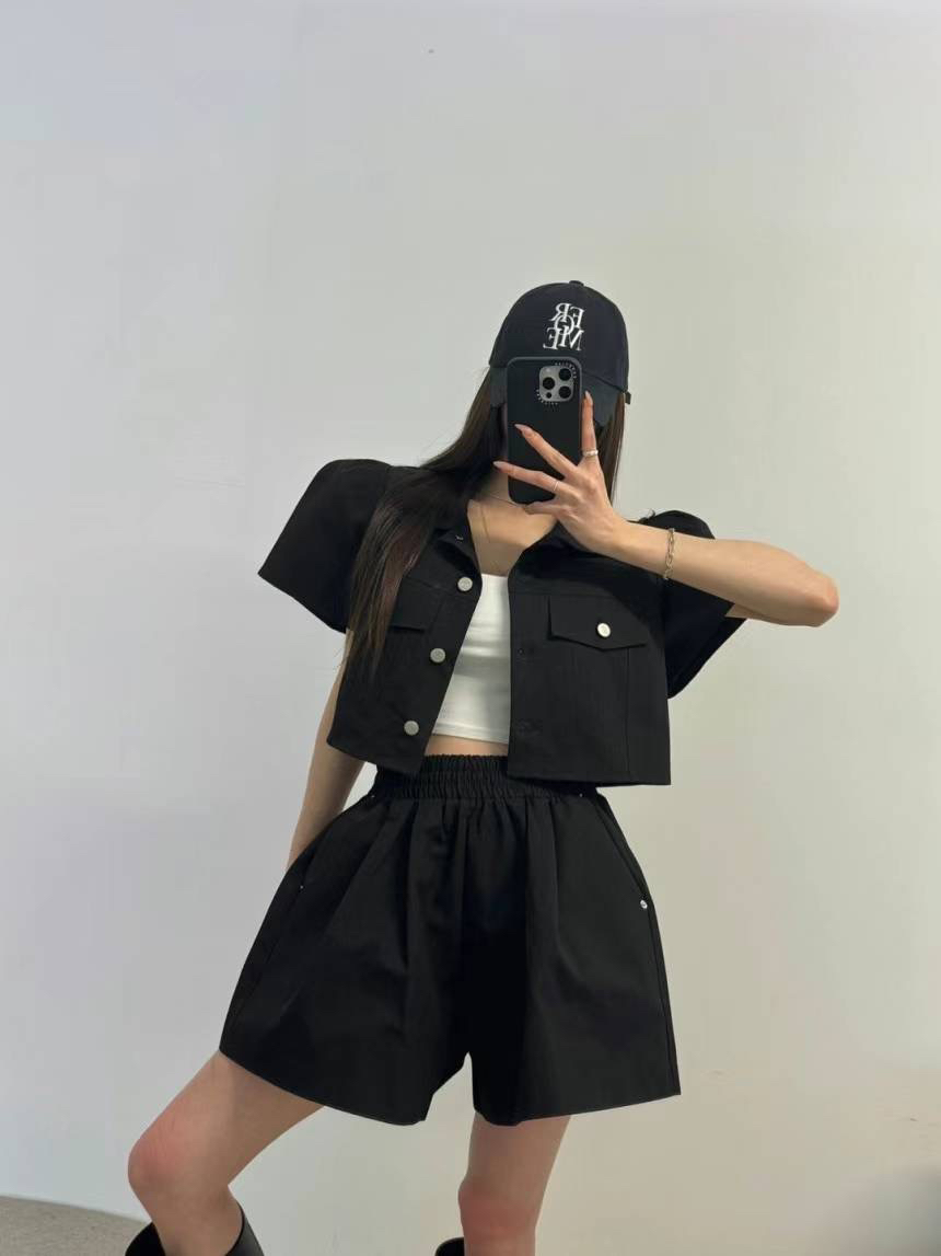 SOMETHING-L直郵韓國代購㊣女裝新品25春夏推薦時尚休閑夾克Something/FANCY夾克