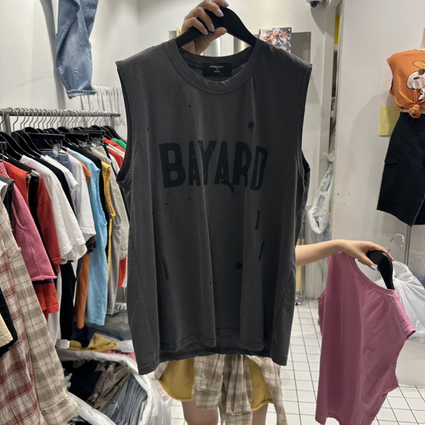 THE WEEKND直郵韓國代購㊣女裝新品熱賣25春夏推薦吊帶背心THE WEEKND吊帶/背心圖色4