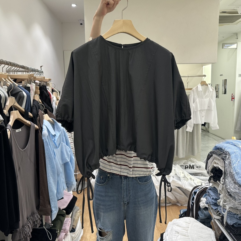 VIBELLE韓國㊣直郵東大門代購女裝新品熱賣時尚推薦襯衫蕾絲衫VIBELLE襯衫/蕾絲衫圖色2