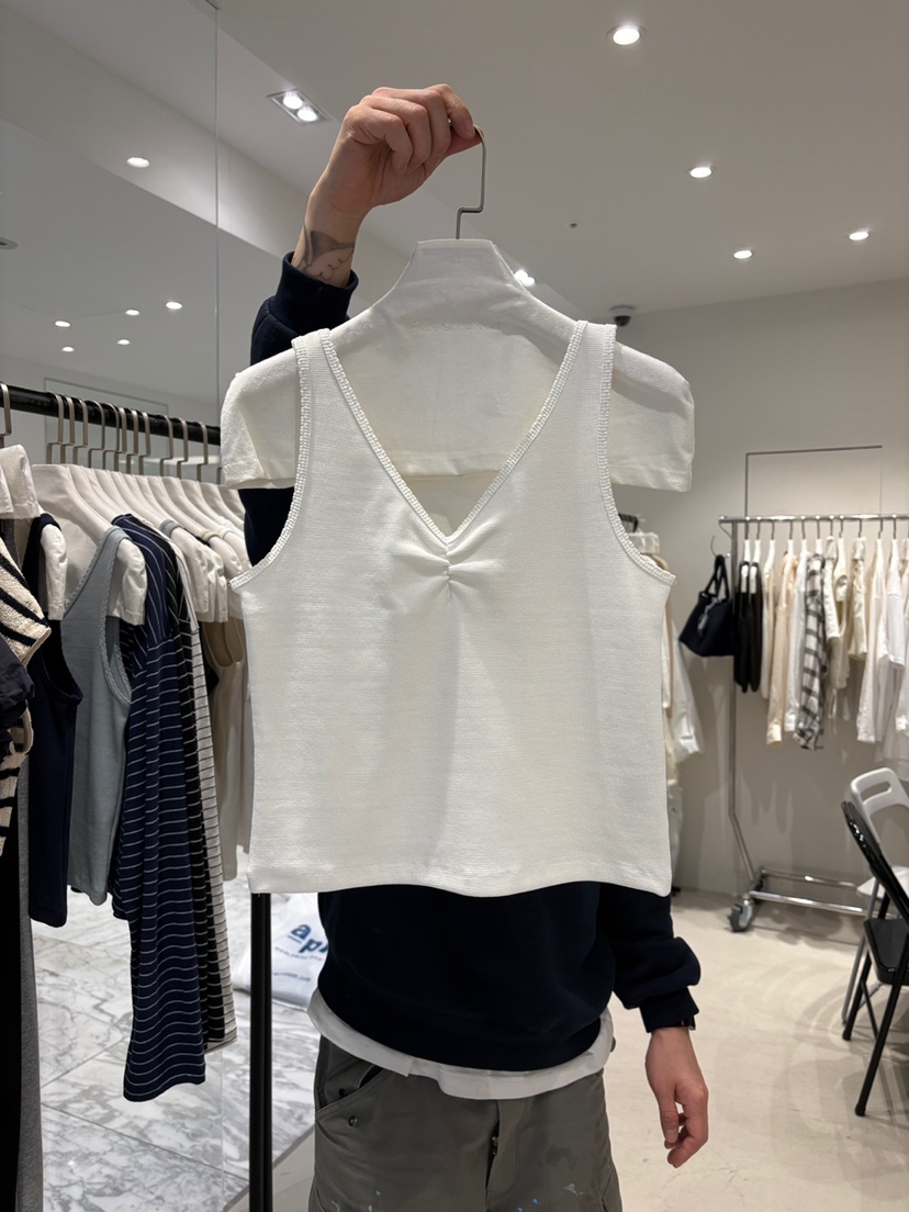 THE BRUNCH直郵韓國代購㊣女裝新款25春夏時尚休閑吊帶背心THE BRUNCH吊帶/背心