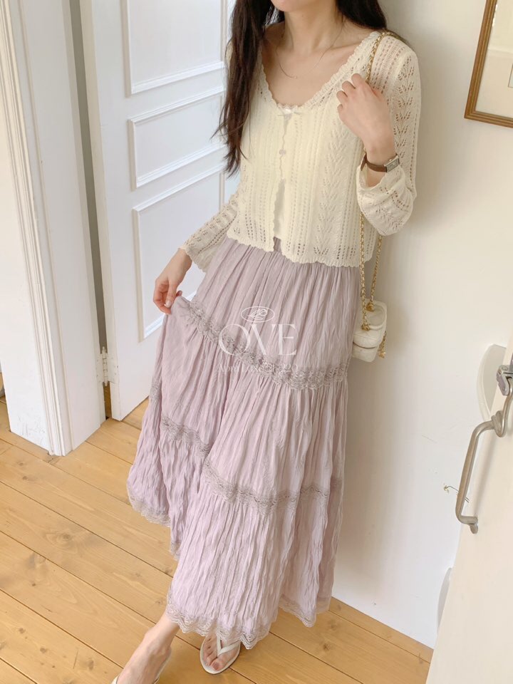 OVE韓國直郵㊣女裝新品推薦人氣休閑25春夏熱賣時尚長裙OVE長裙