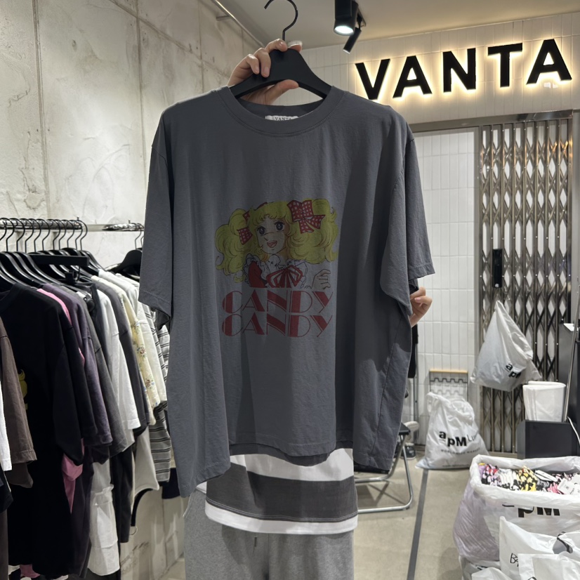 VANTA韓國㊣直郵東大門代購女裝新品時尚熱賣推薦25春夏T恤VANTAT恤圖色3