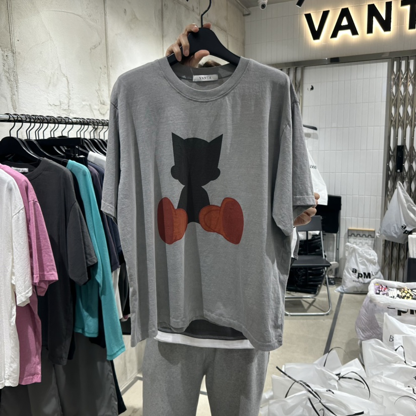 VANTA韓國直郵㊣女裝新款25春夏熱賣休閑時尚人氣推薦T恤VANTAT恤圖色3