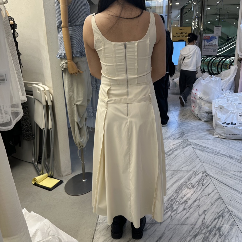 FOUNDATION韓國直郵㊣女裝新品休閑人氣時尚推薦連衣裙含腰帶FOUNDATION連衣裙