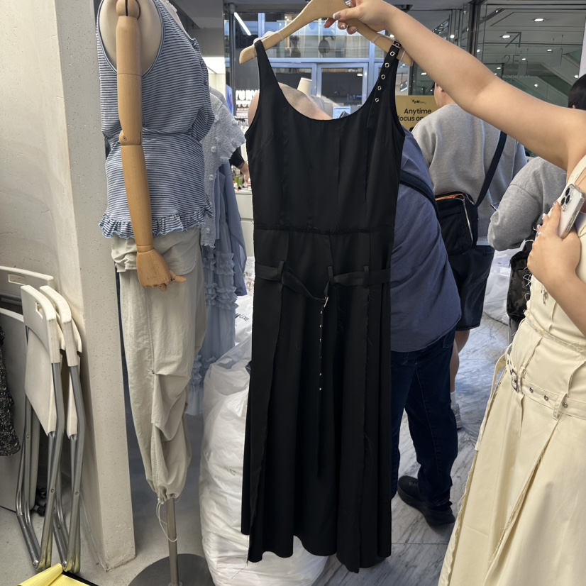 FOUNDATION韓國直郵㊣女裝新品休閑人氣時尚推薦連衣裙含腰帶FOUNDATION連衣裙圖色2