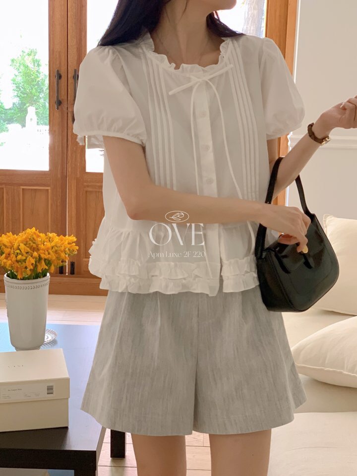 OVE韓國㊣直郵東大門代購女裝新品人氣時尚熱賣25春夏短褲含腰帶OVE短褲