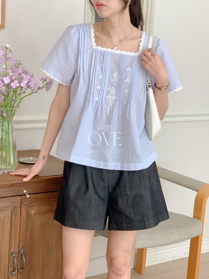 OVE韓國㊣直郵東大門代購女裝新品人氣時尚熱賣25春夏短褲含腰帶OVE短褲